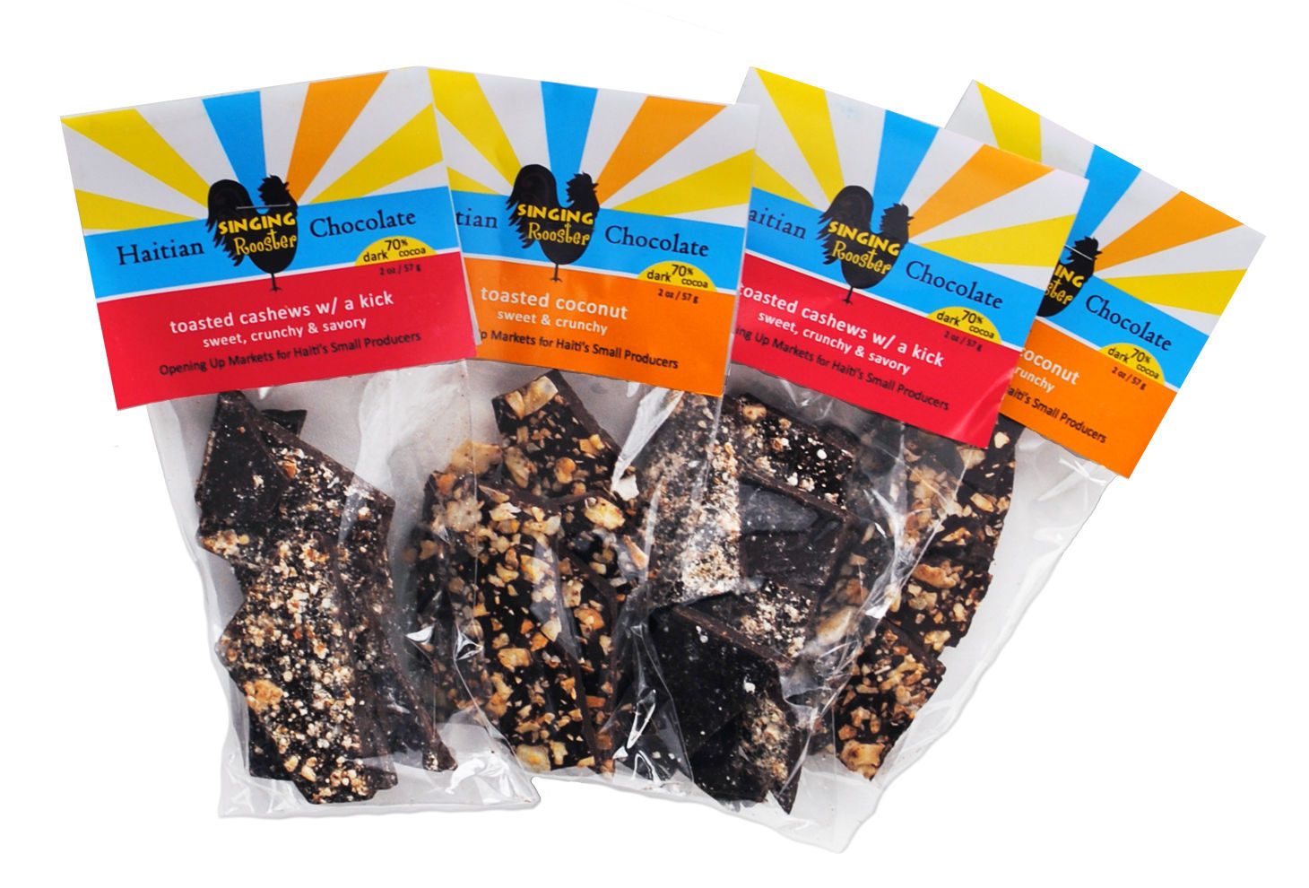 Coconut and cashew chocolates
